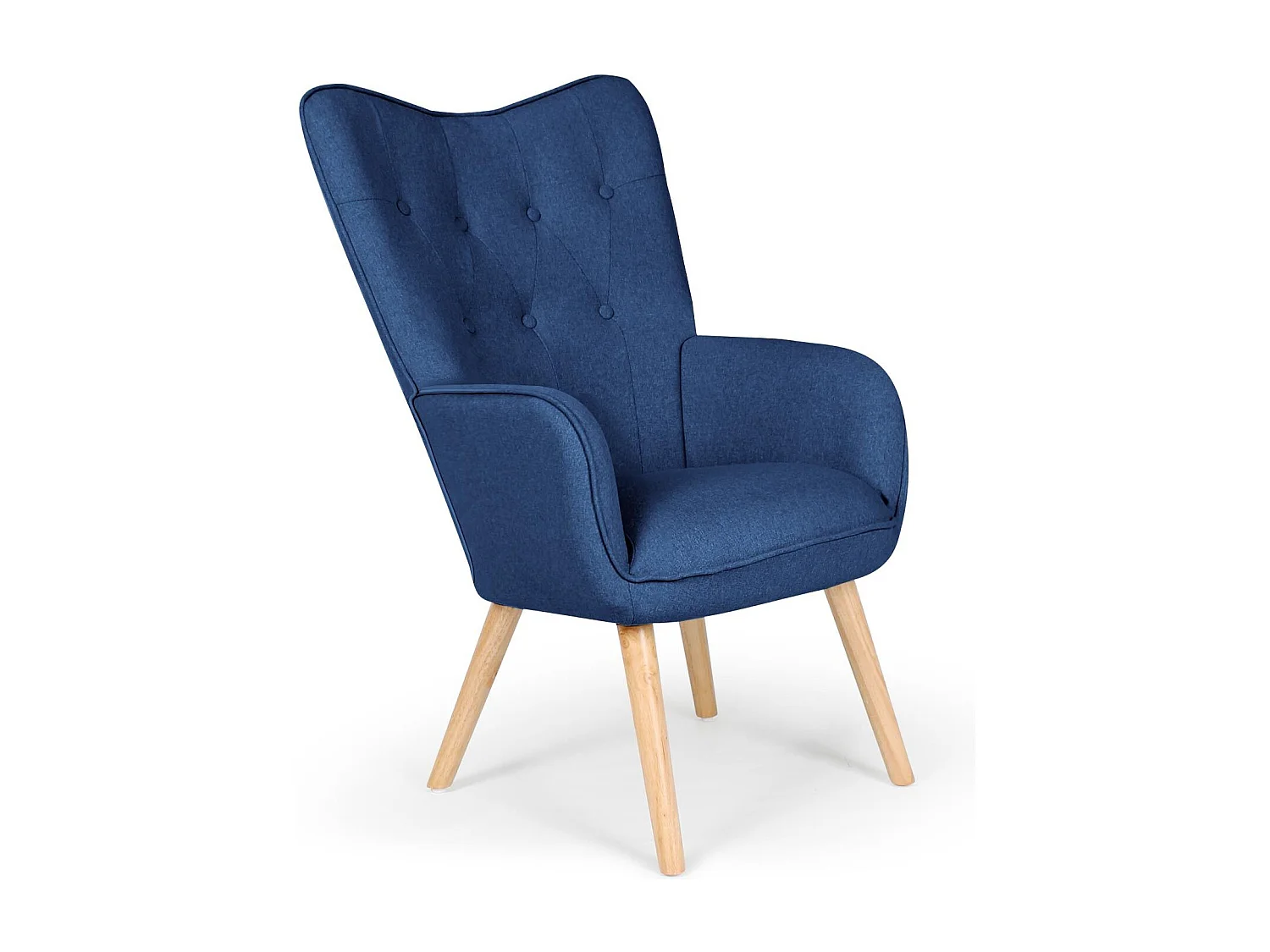 Fauteuil Scandinave "Aimee" 67cm Bleu