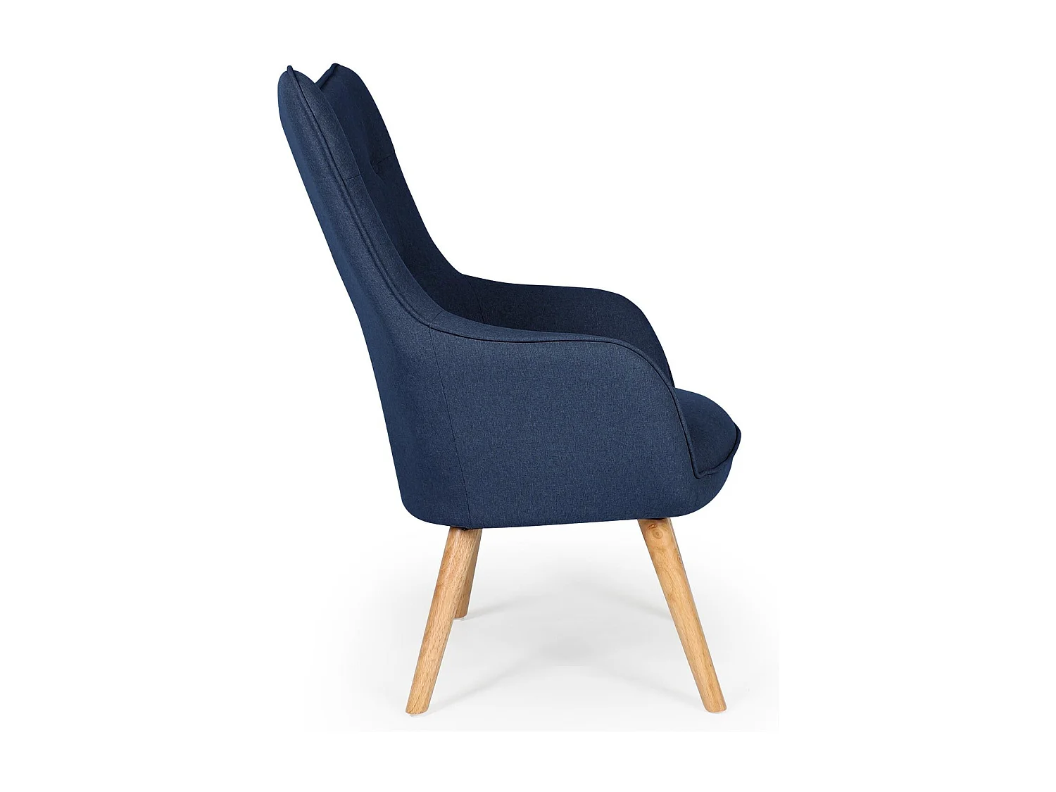 Fauteuil Scandinave "Aimee" 67cm Bleu