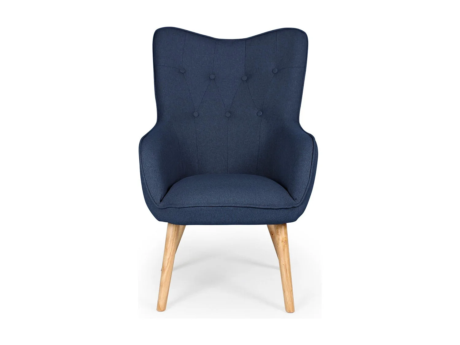 Fauteuil Scandinave "Aimee" 67cm Bleu