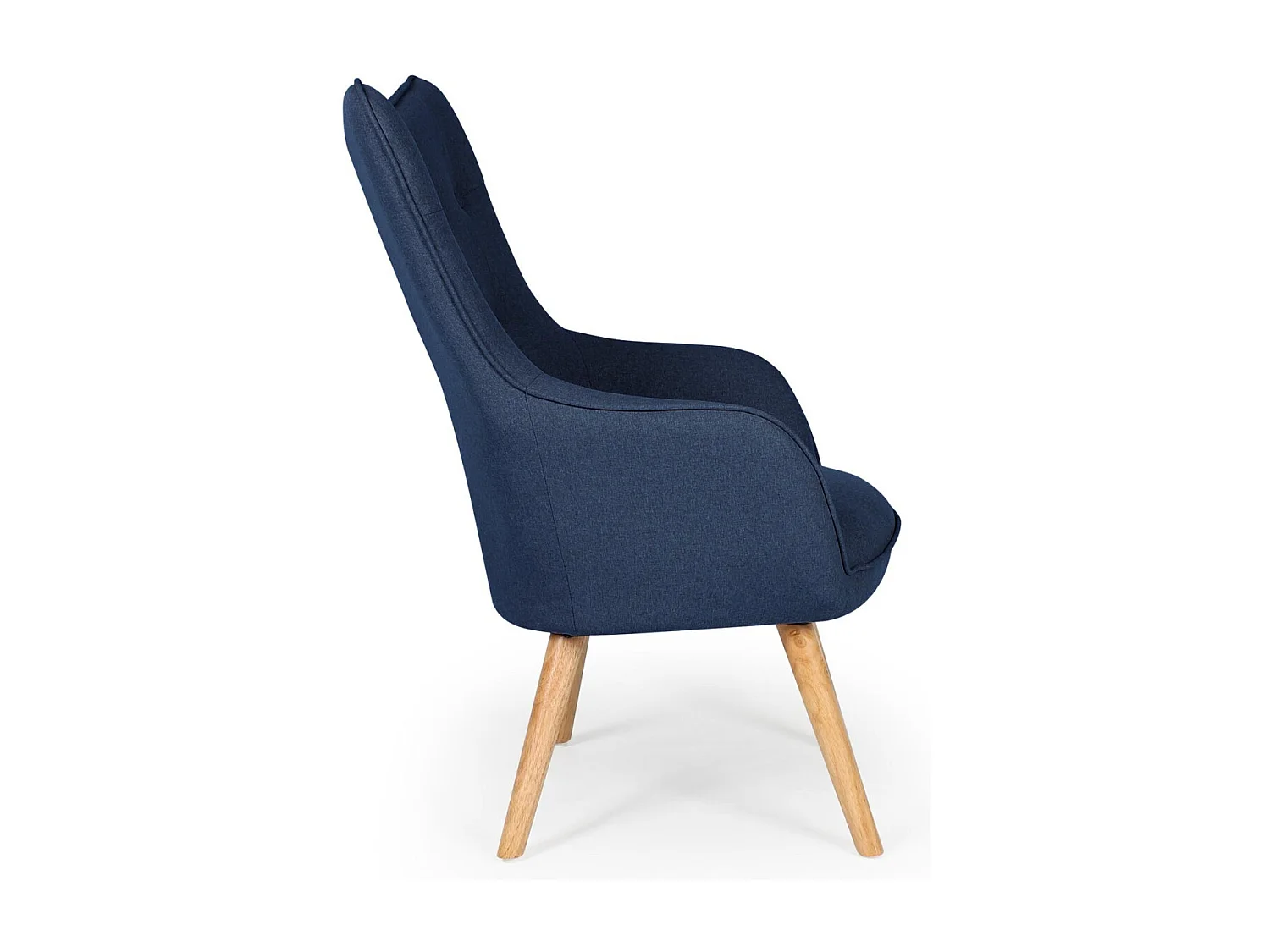 Fauteuil Scandinave "Aimee" 67cm Bleu