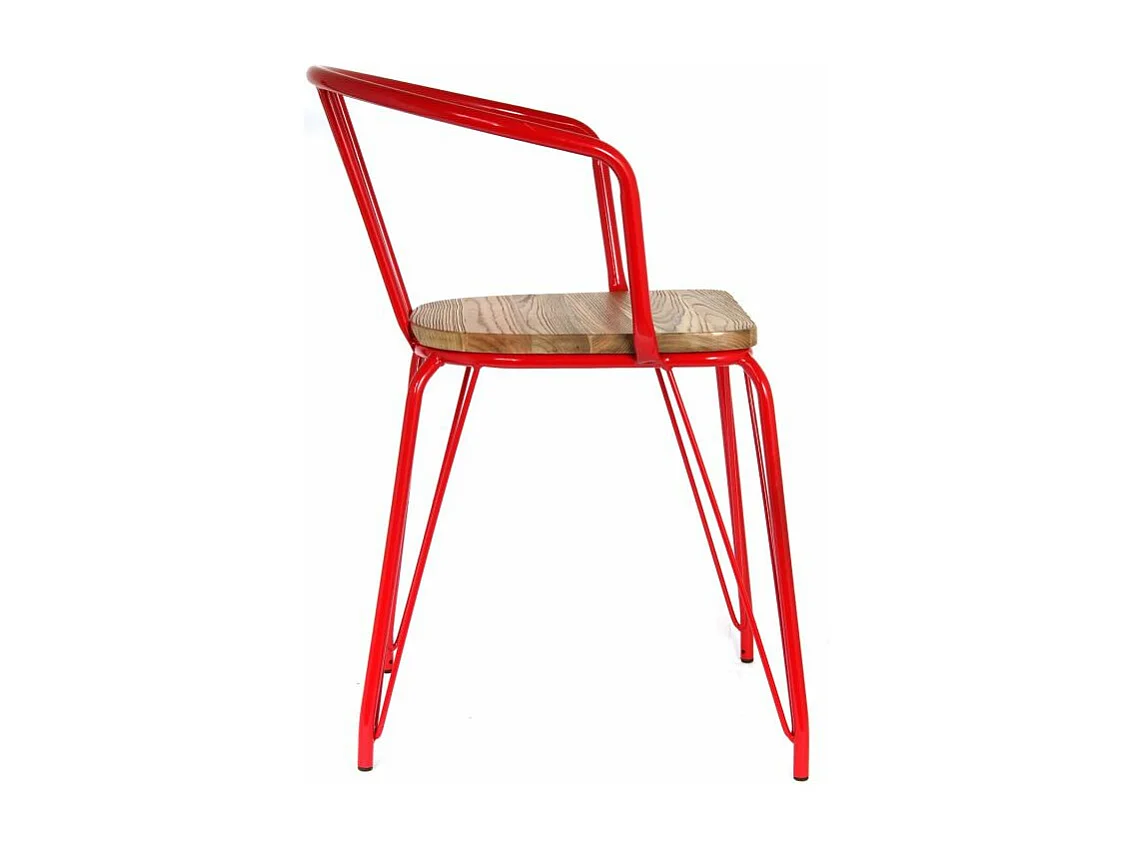 Lot de 2 Fauteuils Design "Aera" 88cm Rouge