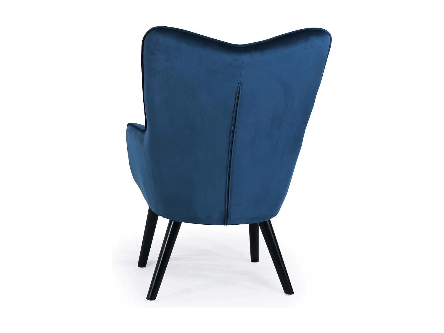Fauteuil scandinave Klarys Velours Bleu