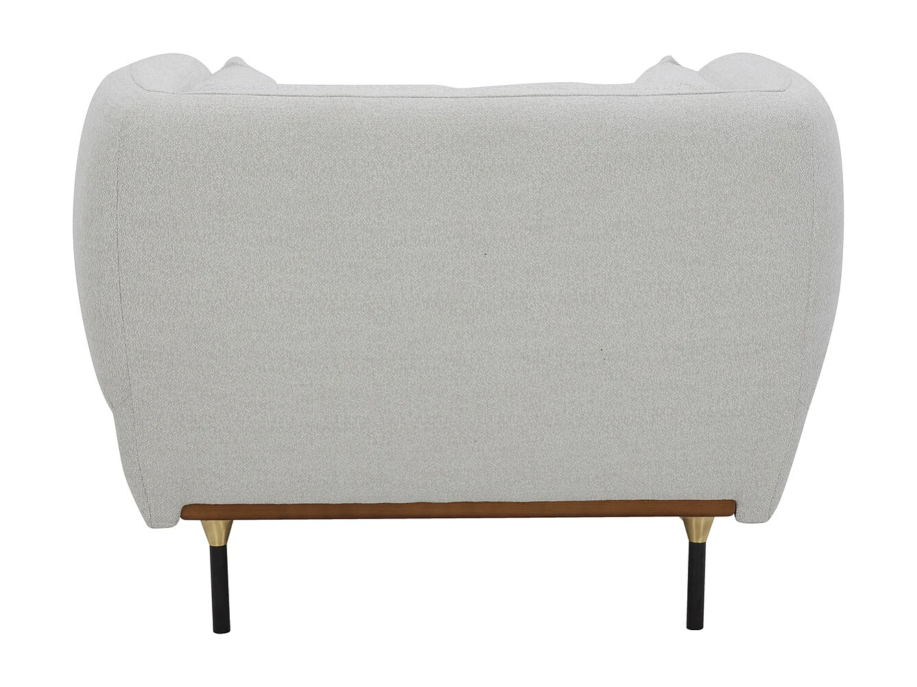 Fauteuil Design "Isée" 113cm Gris Clair