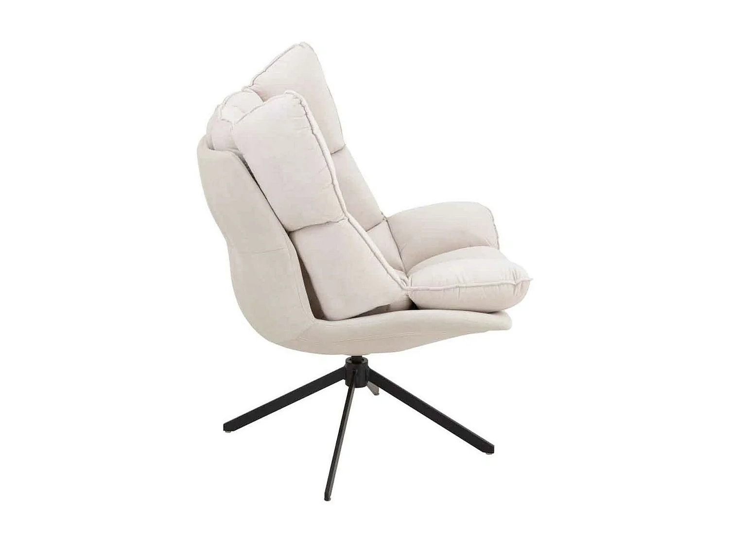 Fauteuil Relax sur Pied "Coussin" 92cm Beige