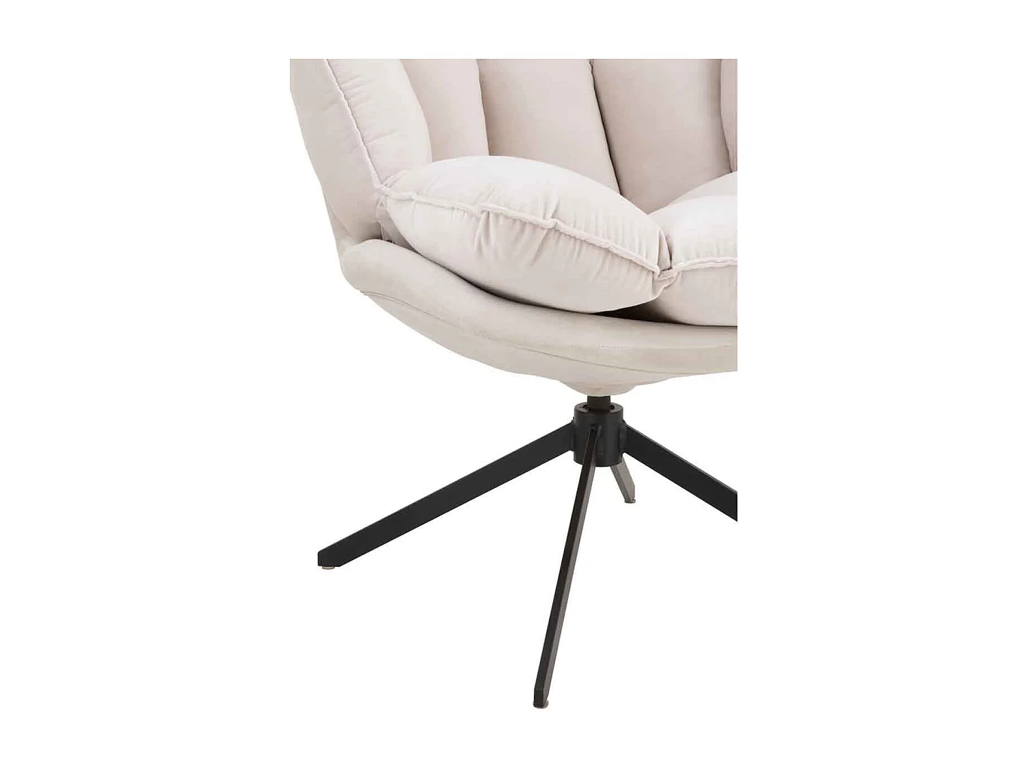 Fauteuil Relax sur Pied "Coussin" 92cm Beige