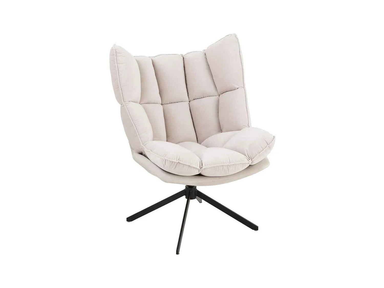 Fauteuil Relax sur Pied "Coussin" 92cm Beige