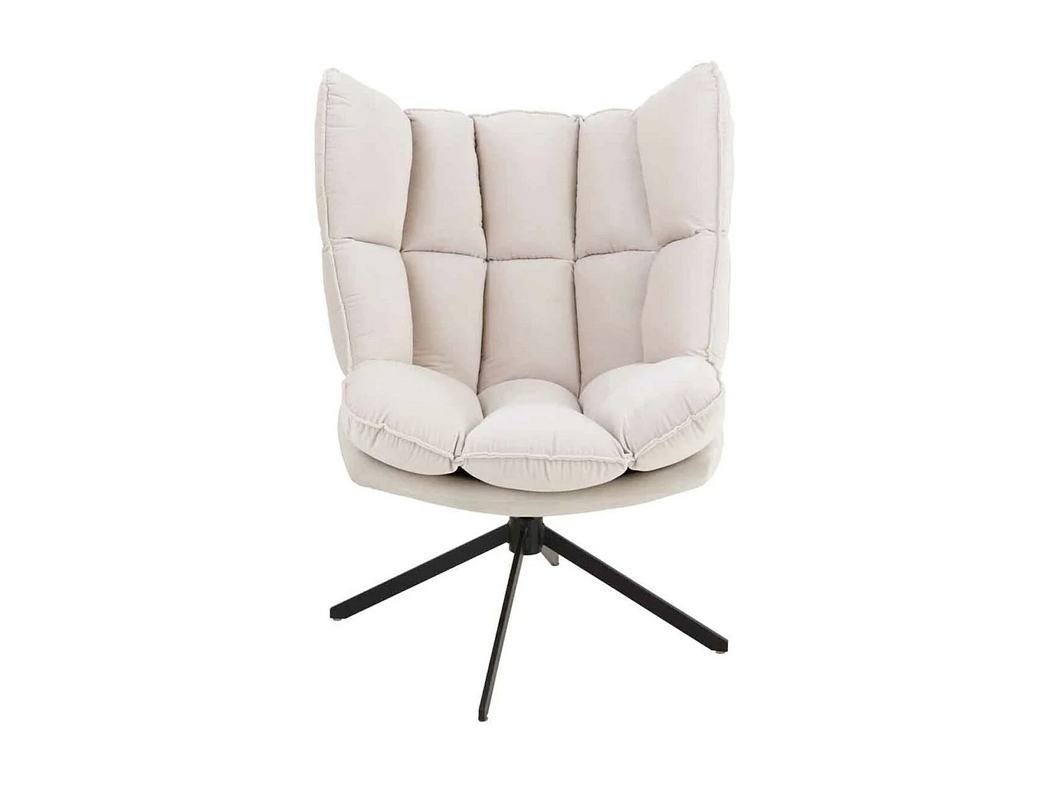 Fauteuil Relax sur Pied "Coussin" 92cm Beige