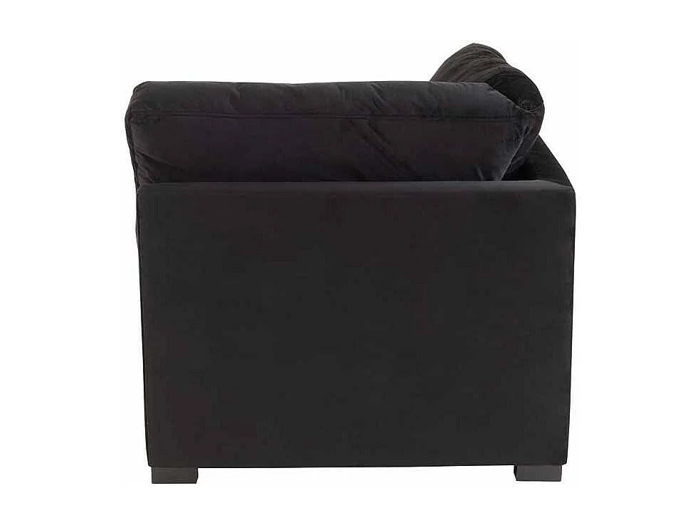 Fauteuil Design en Velours "Abosa" 108cm Noir