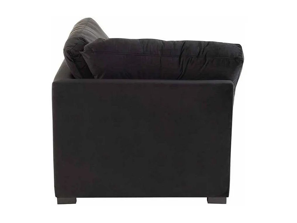 Fauteuil Design en Velours "Abosa" 108cm Noir
