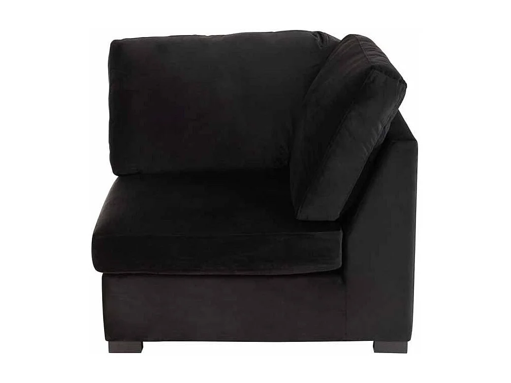 Fauteuil Design en Velours "Abosa" 108cm Noir