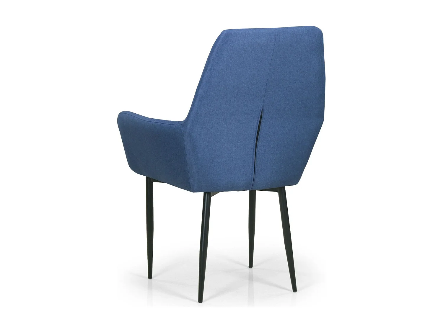 Fauteuil Design en Tissu "Emanuel" 97cm Bleu Foncé
