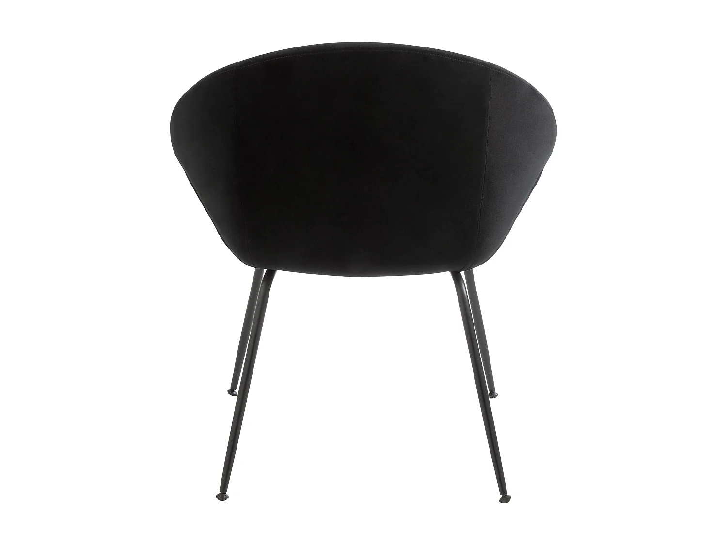 Chaise Design en Tissu "Tracey" 80cm Noir