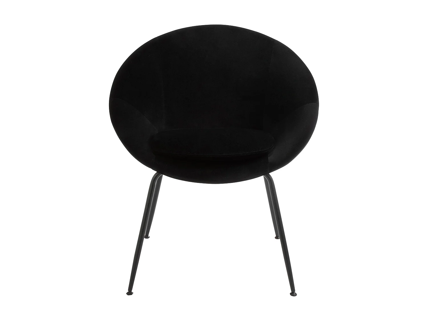 Chaise Design en Tissu "Tracey" 80cm Noir