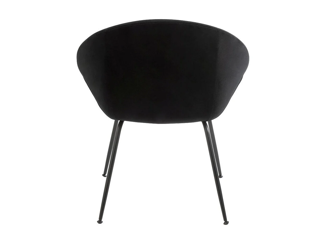 Chaise Design en Tissu "Tracey" 80cm Noir