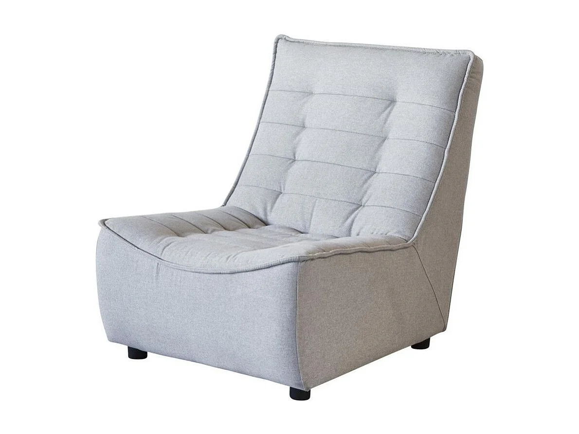 Fauteuil Design "Calima" 90cm Gris Clair