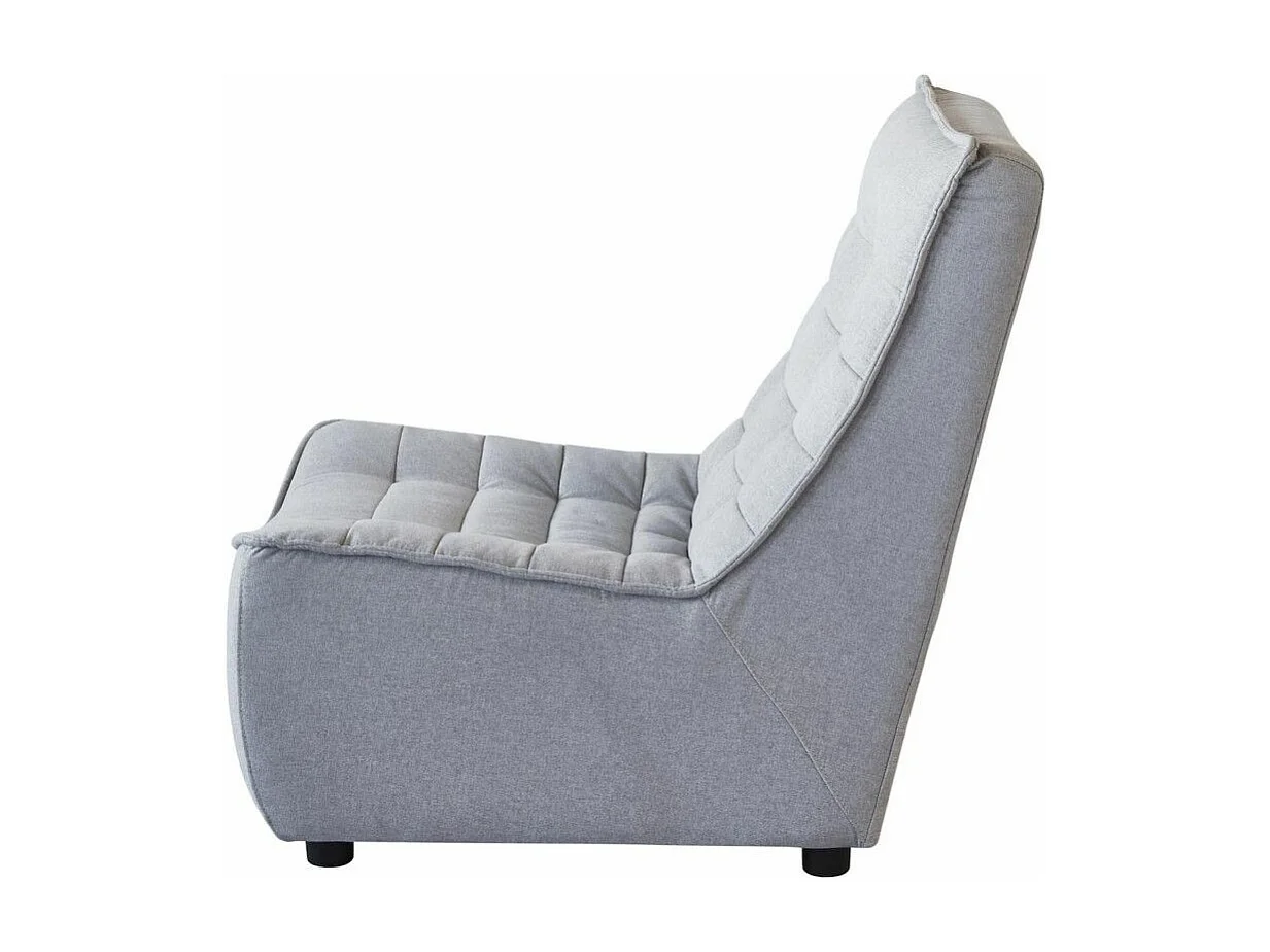 Fauteuil Design "Calima" 90cm Gris Clair