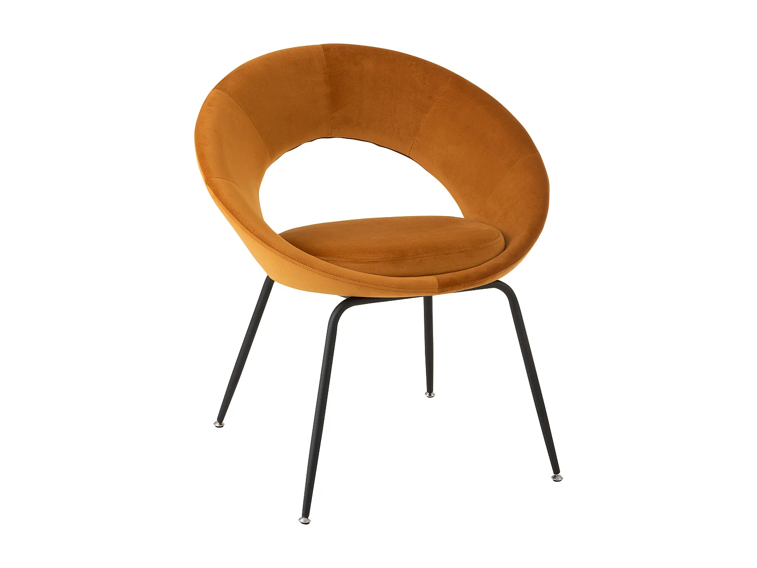Fauteuil Design "Trouma" 78cm Ocre