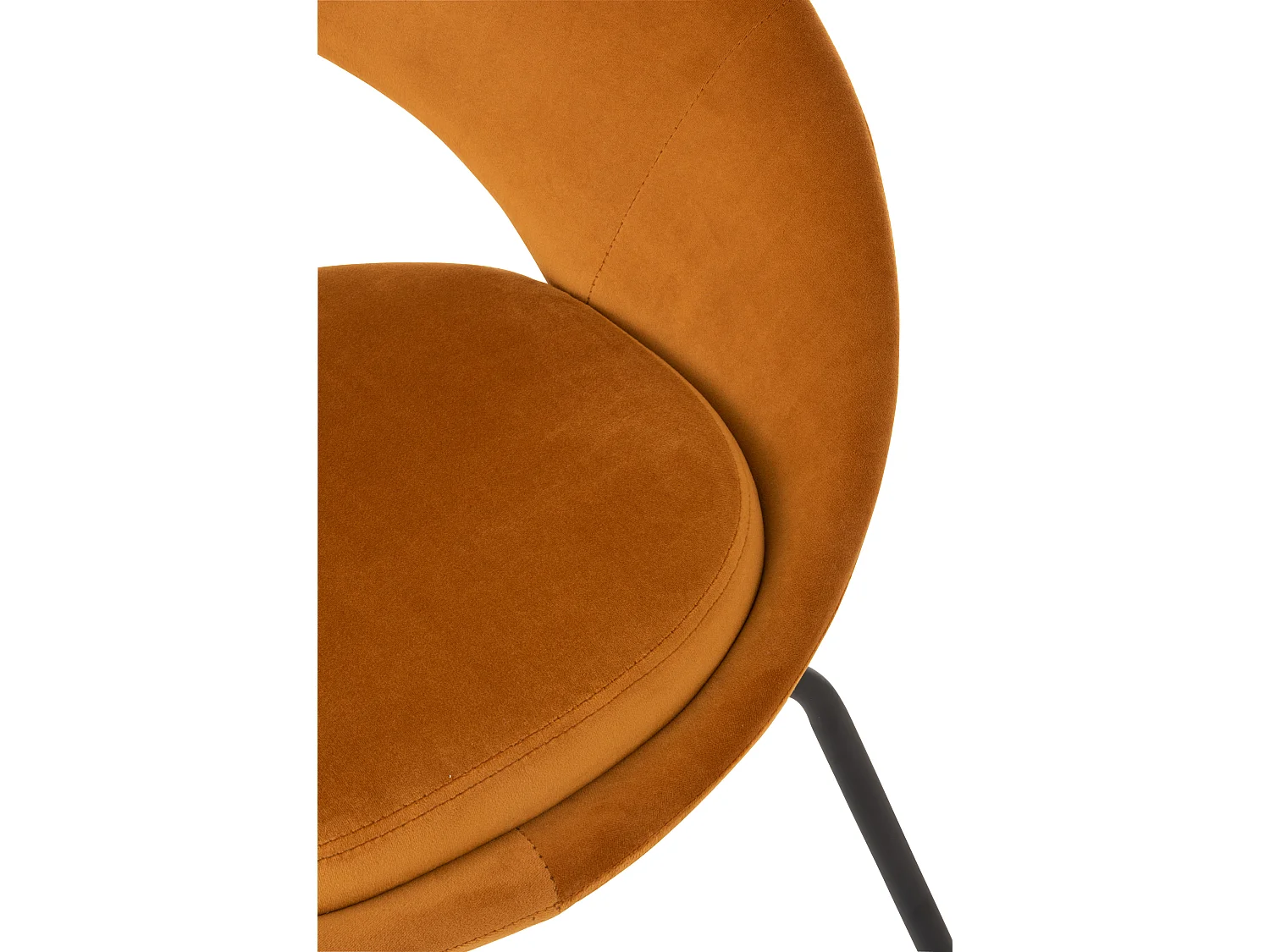 Fauteuil Design "Trouma" 78cm Ocre