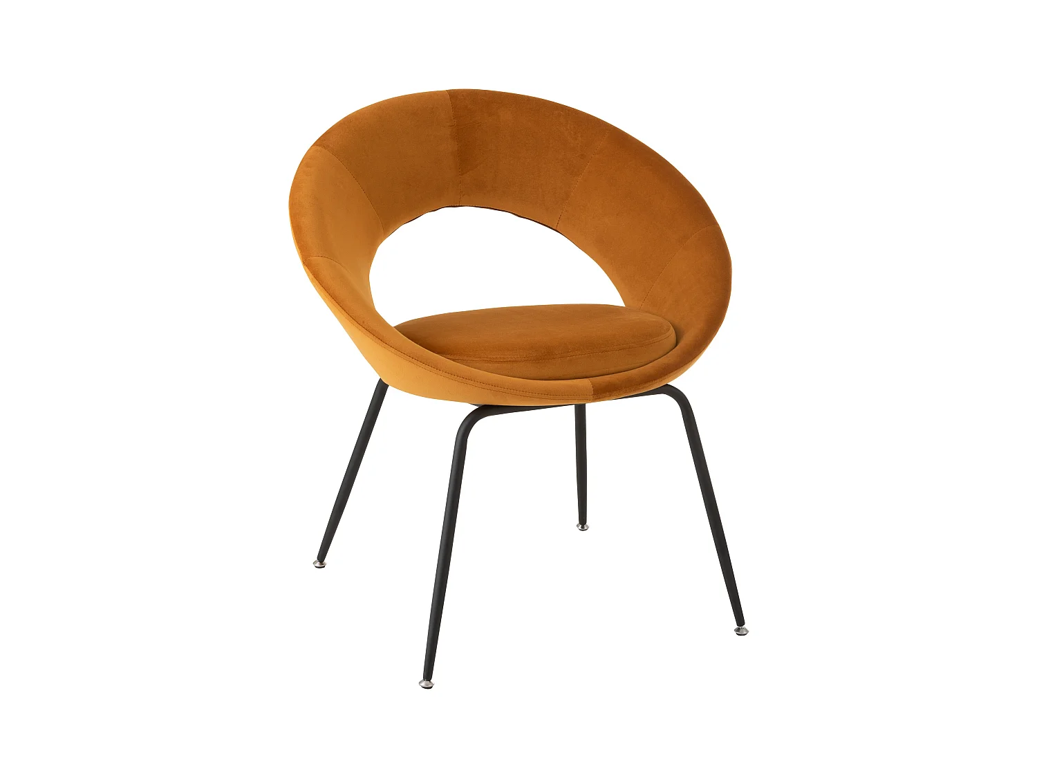 Fauteuil Design "Trouma" 78cm Ocre