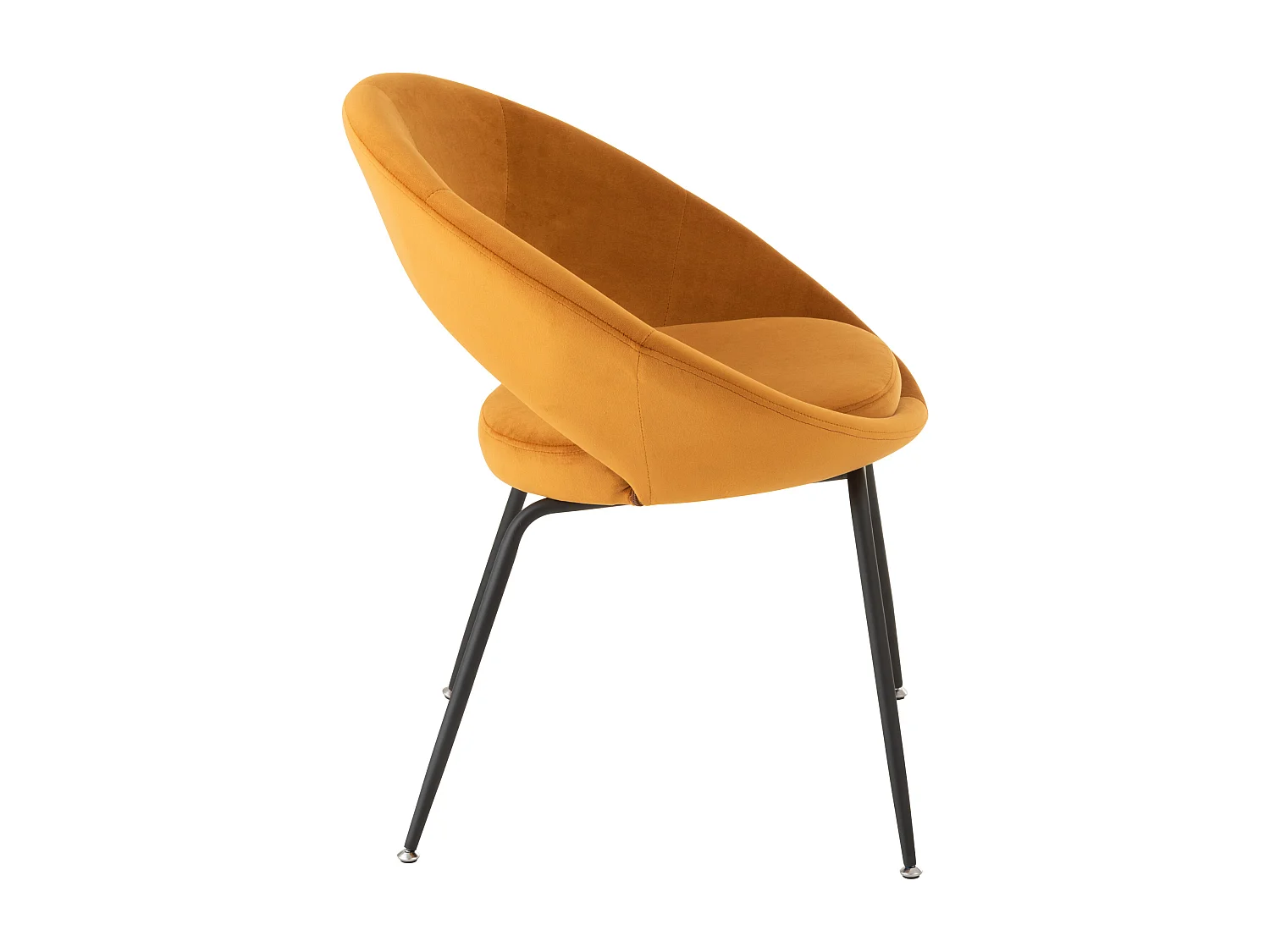 Fauteuil Design "Trouma" 78cm Ocre
