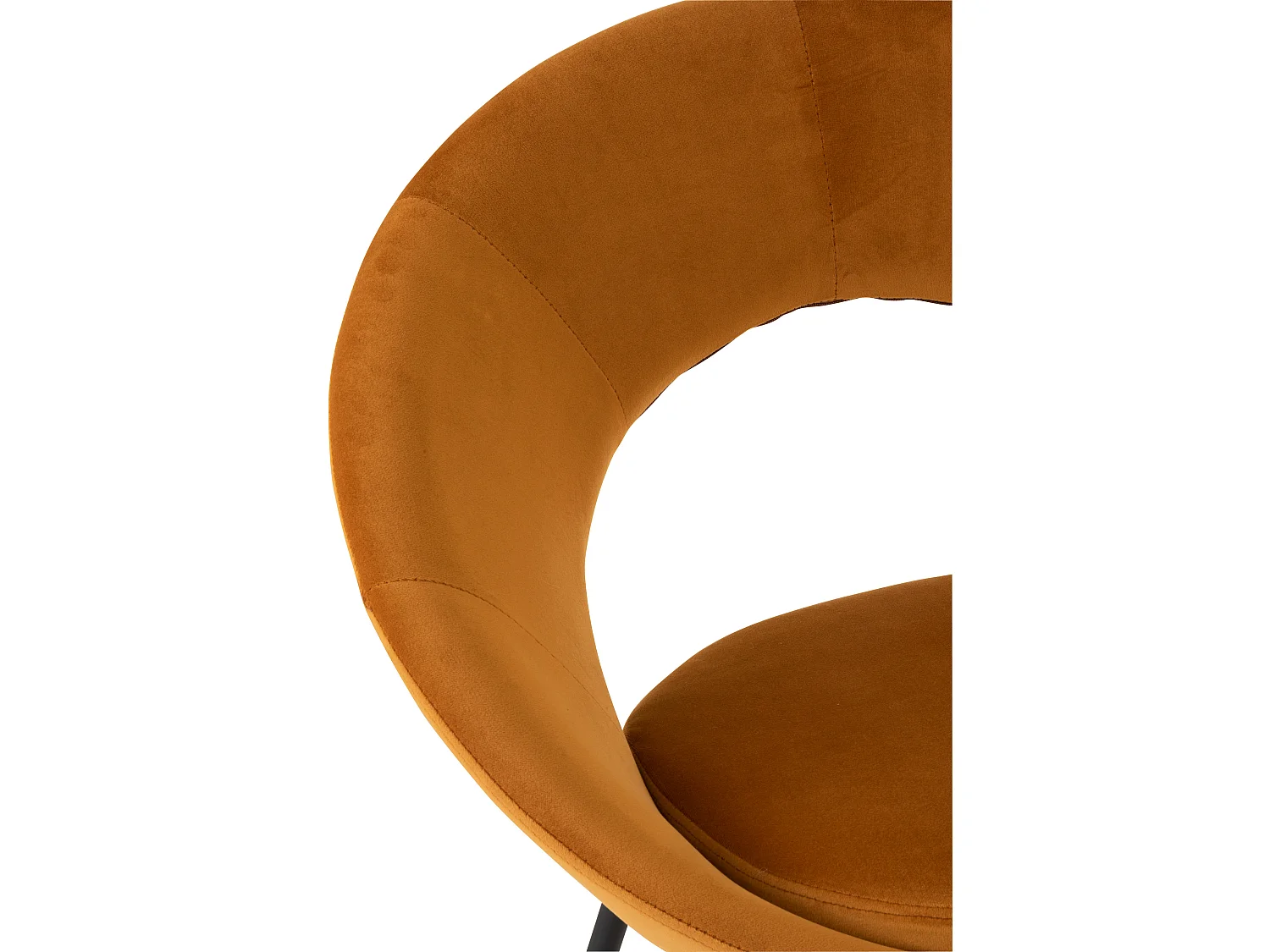 Fauteuil Design "Trouma" 78cm Ocre