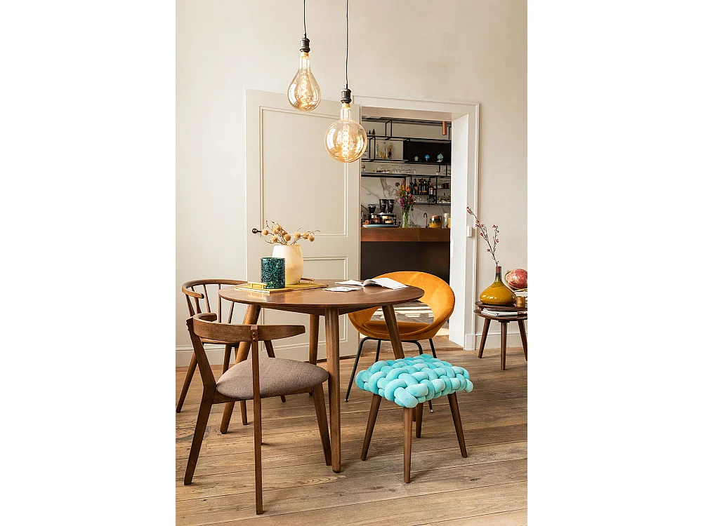 Fauteuil Design "Trouma" 78cm Ocre