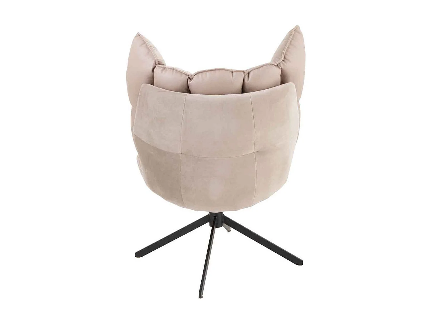 Fauteuil Relax sur Pied "Coussin" 92cm Gris Clair