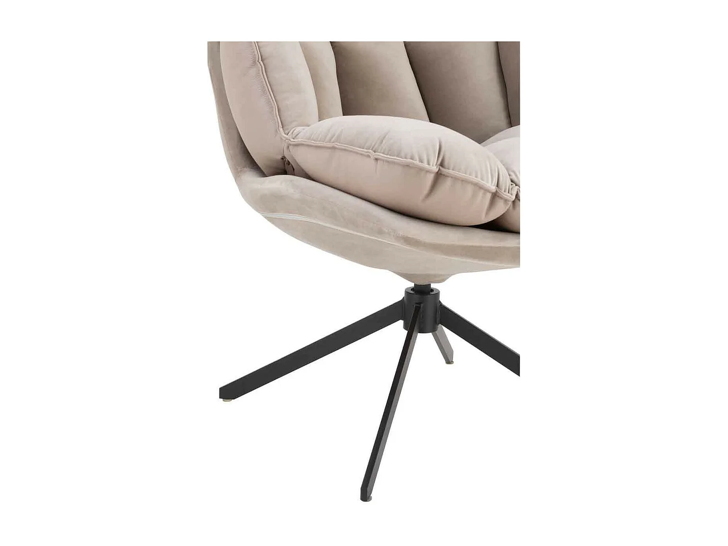 Fauteuil Relax sur Pied "Coussin" 92cm Gris Clair