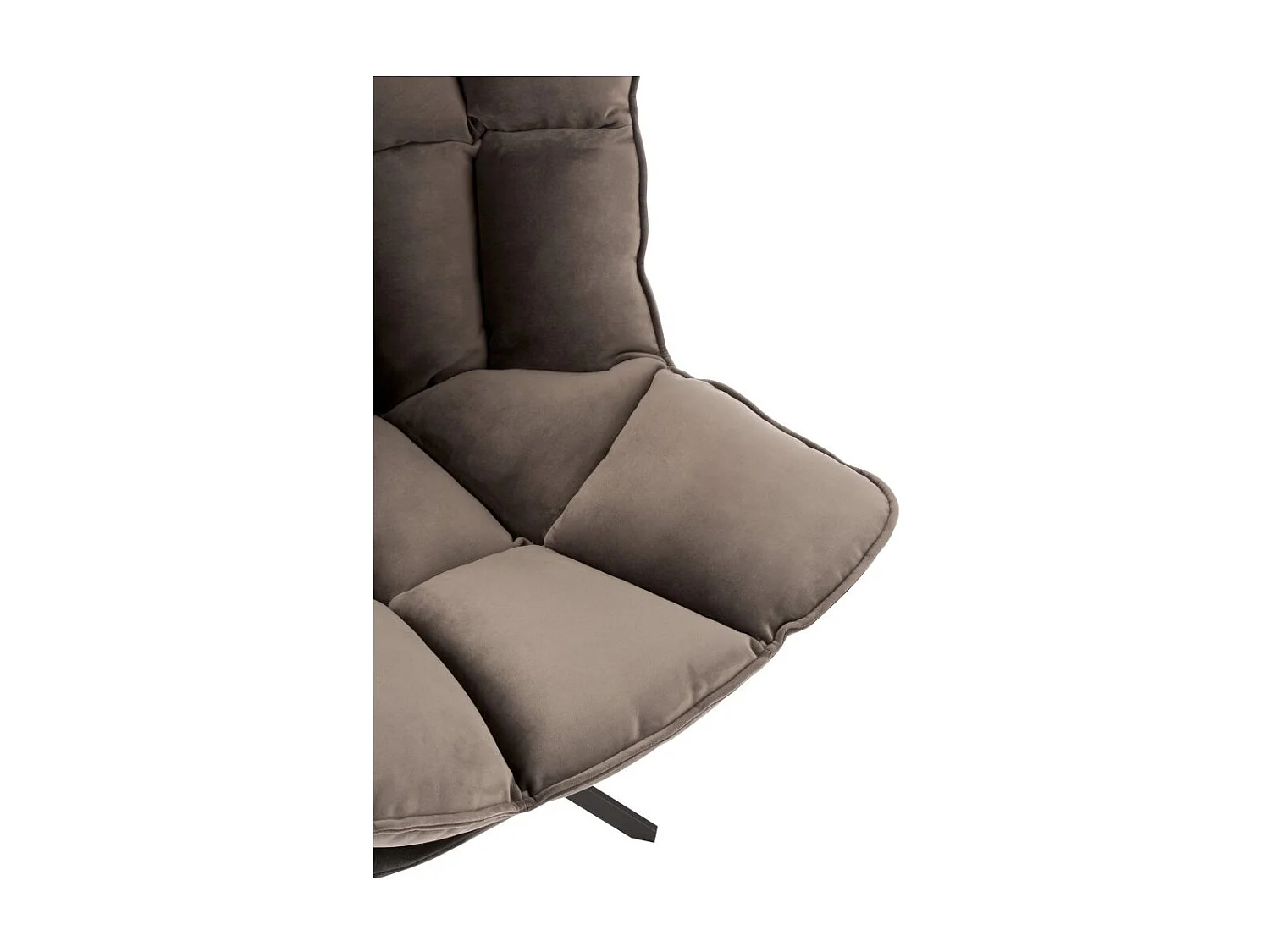 Fauteuil Design Avec Coussin "Relax" 92cm Gris