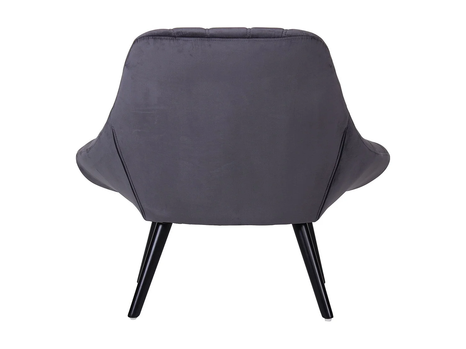 Fauteuil Scandinave en Velours "Johan" 102cm Gris