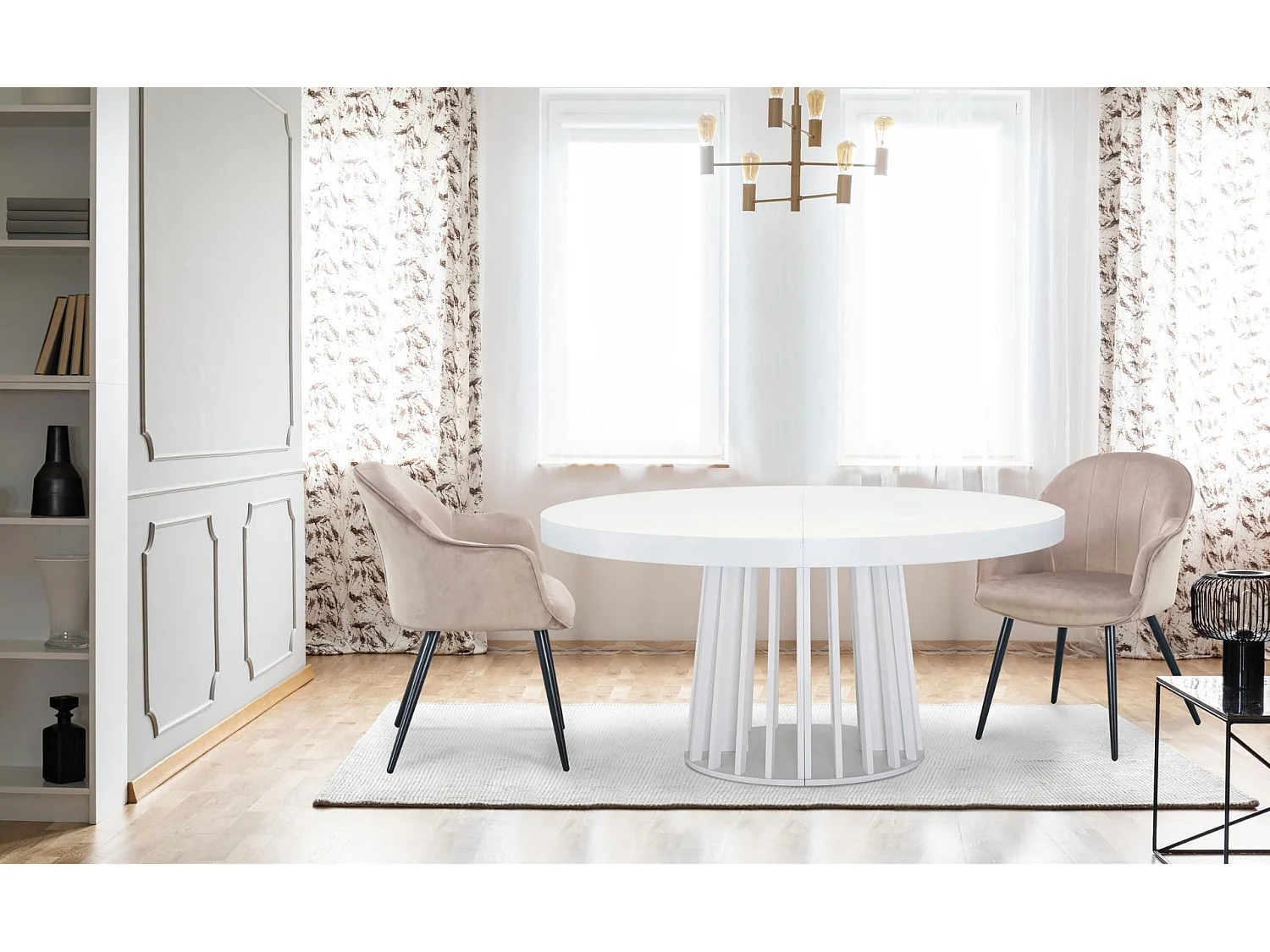 Set aus 2 Design-Sesseln aus Samt "Bona" 83cm Taupe Bequem und Elegant