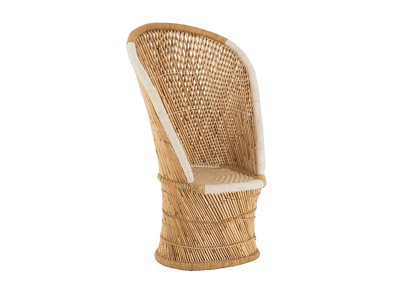 Fauteuil Design en Bambou "Smocla" 150cm Naturel