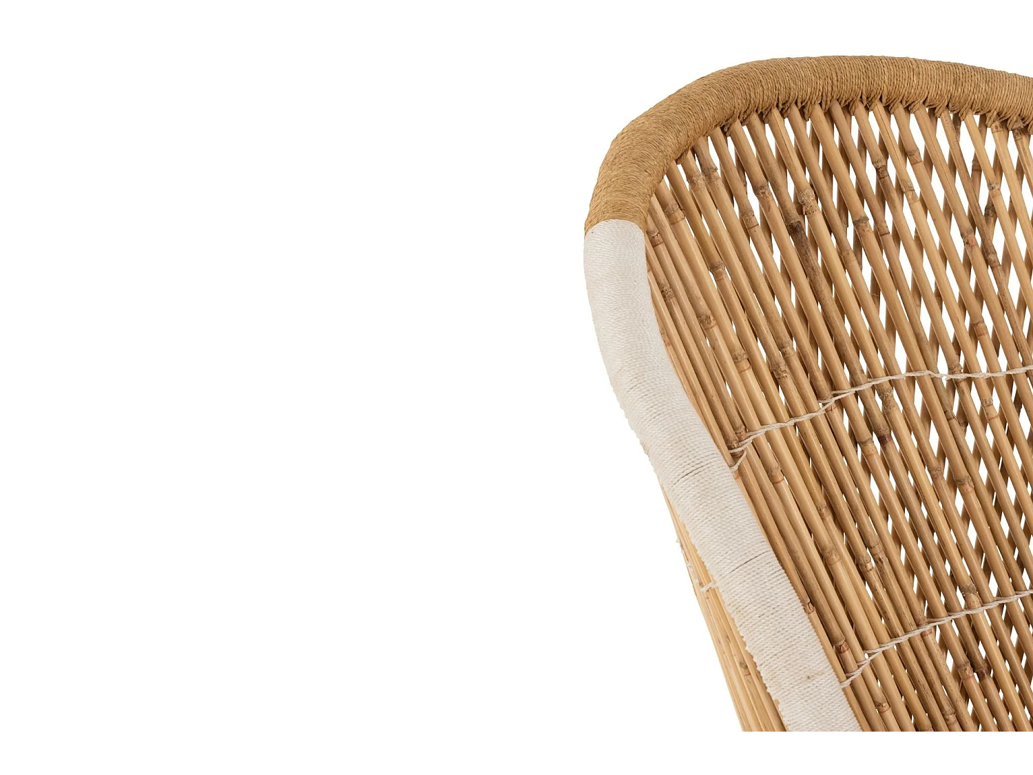 Fauteuil Design en Bambou "Smocla" 150cm Naturel