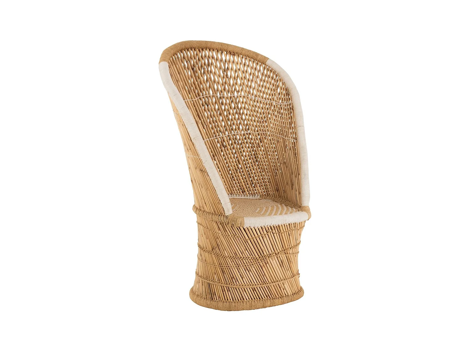 Fauteuil Design en Bambou "Smocla" 150cm Naturel