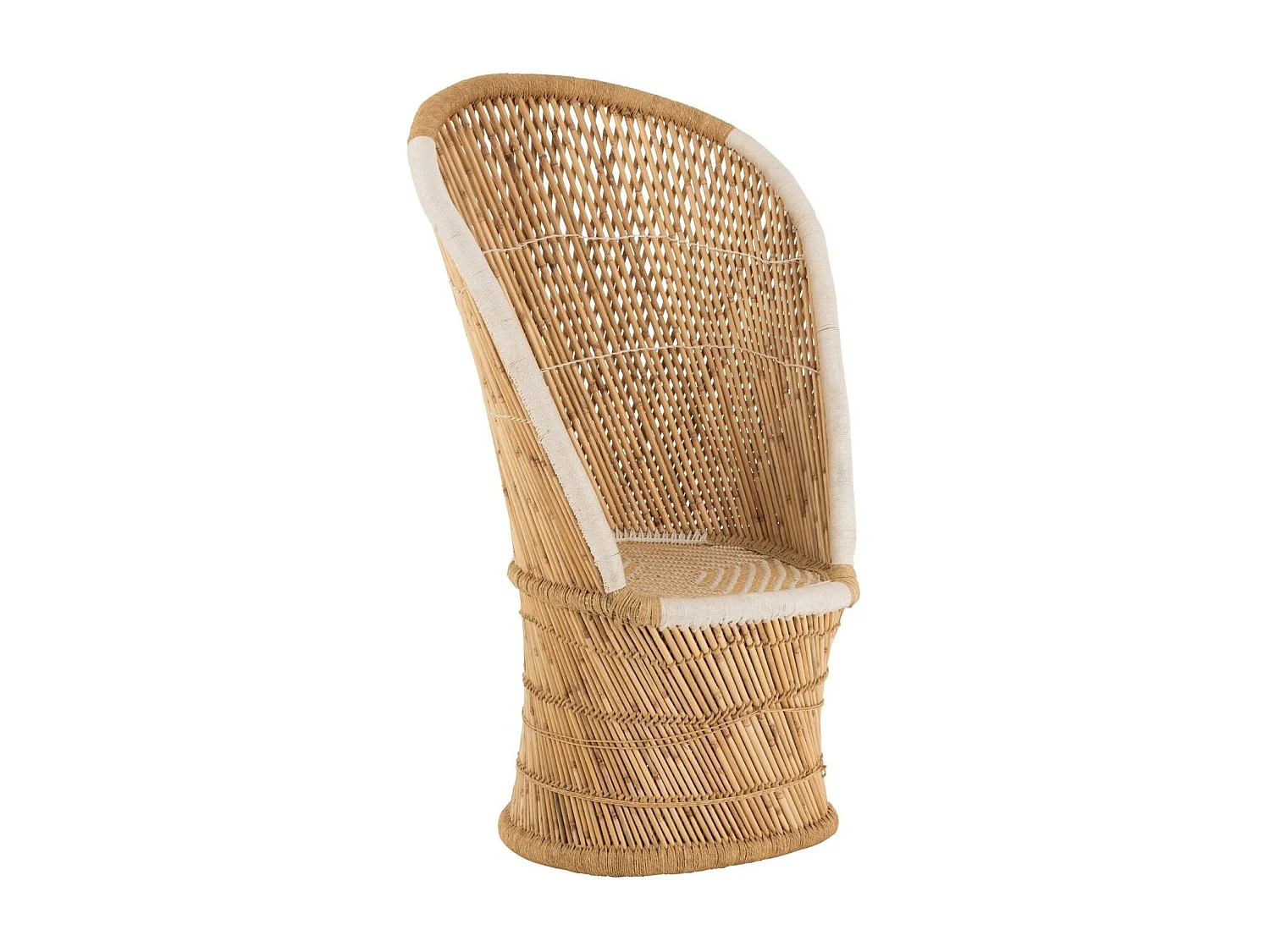 Fauteuil Design en Bambou "Smocla" 150cm Naturel
