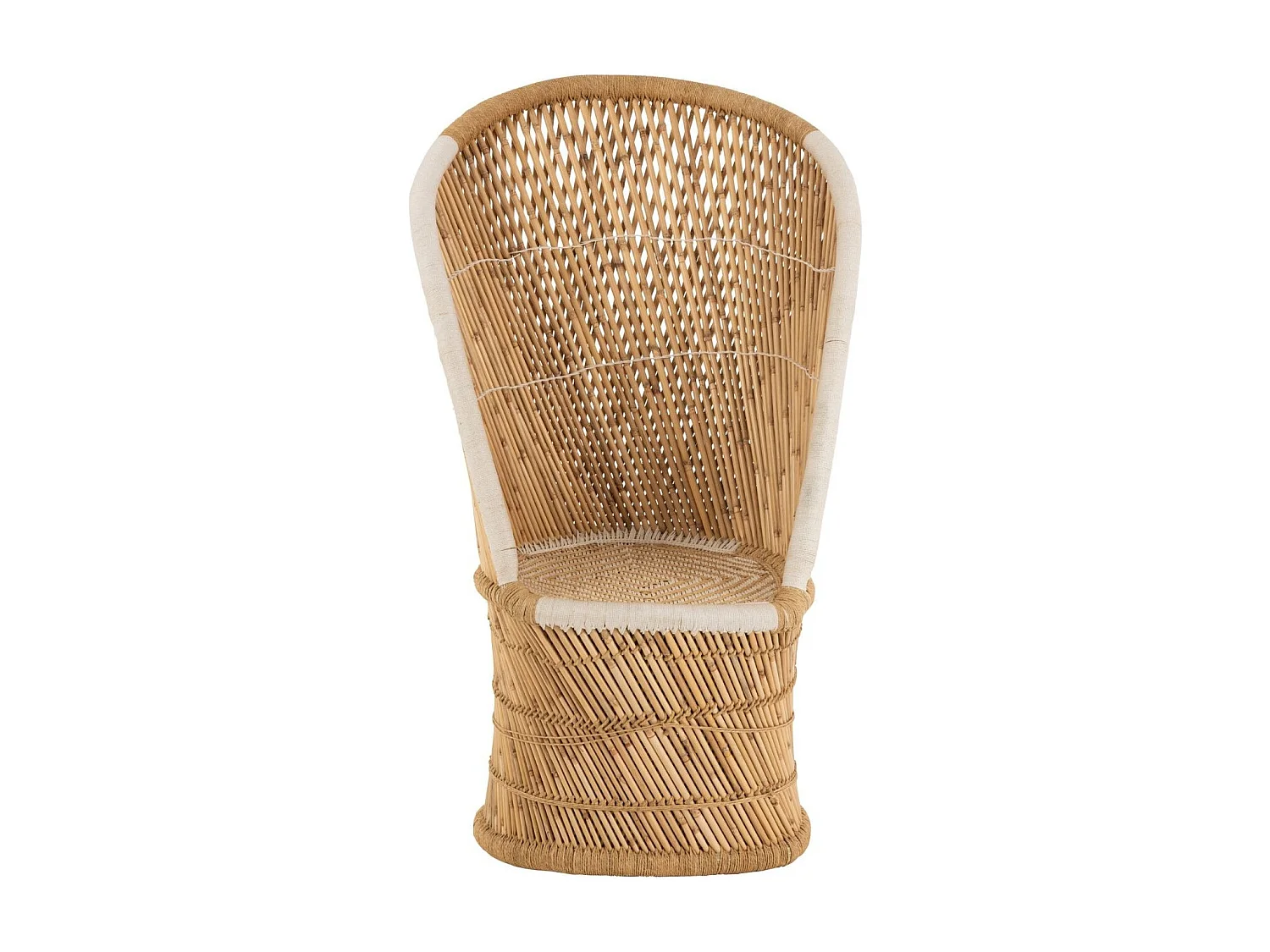 Fauteuil Design en Bambou "Smocla" 150cm Naturel