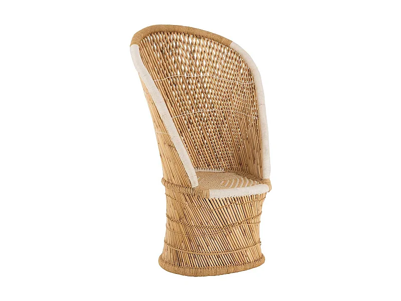 Fauteuil Design en Bambou "Smocla" 150cm Naturel