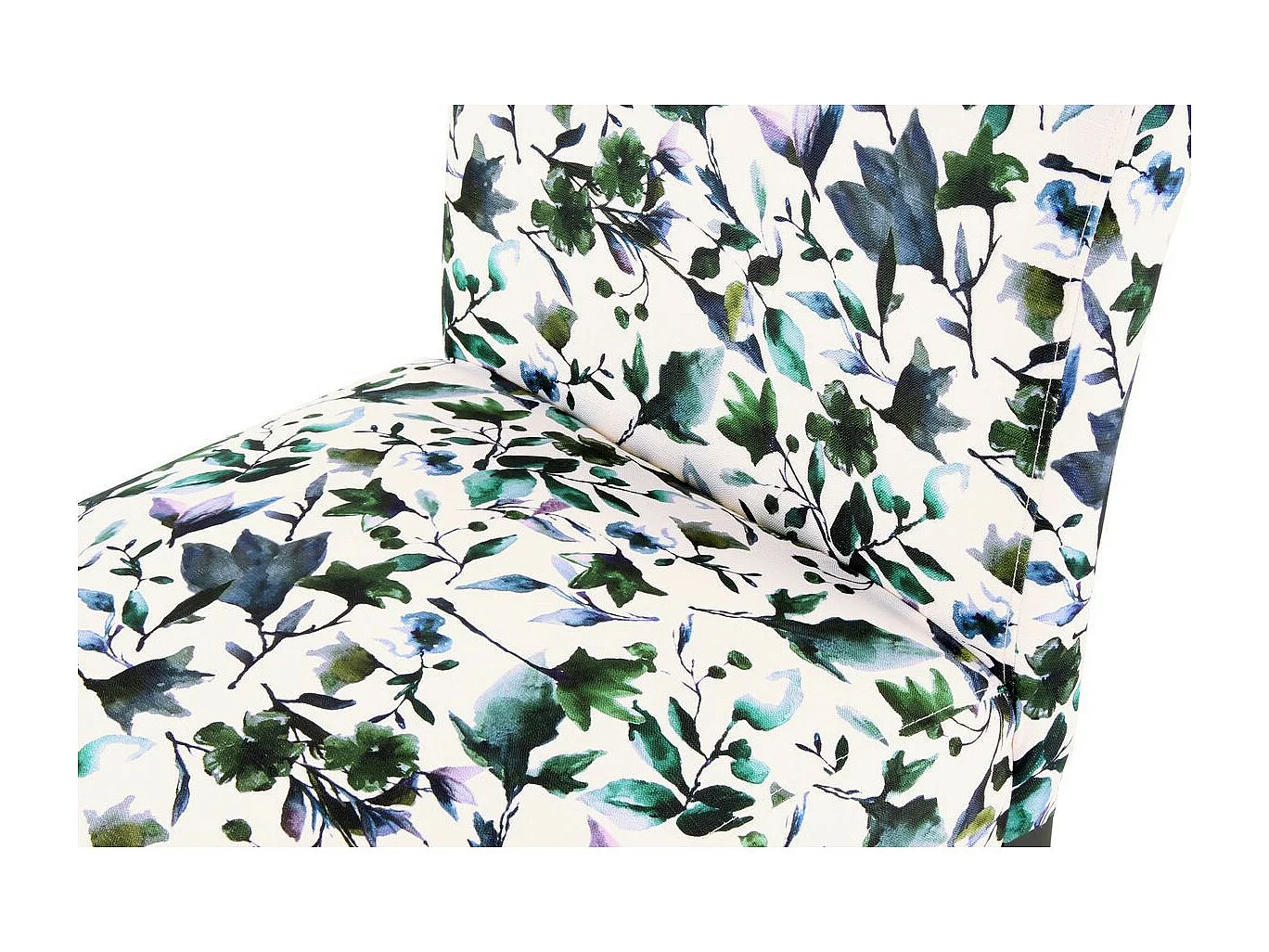 Fauteuil Design Imprimé "Indira" 92cm Beige & Vert