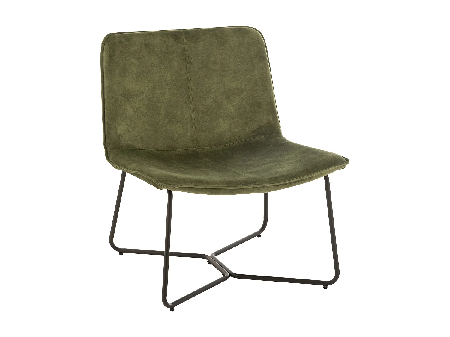 Fauteuil Lounge Design "Isabel" 76cm Vert