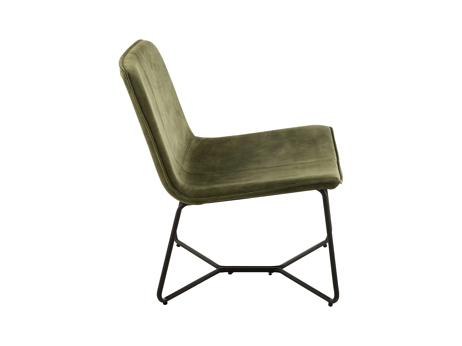 Fauteuil Lounge Design "Isabel" 76cm Vert