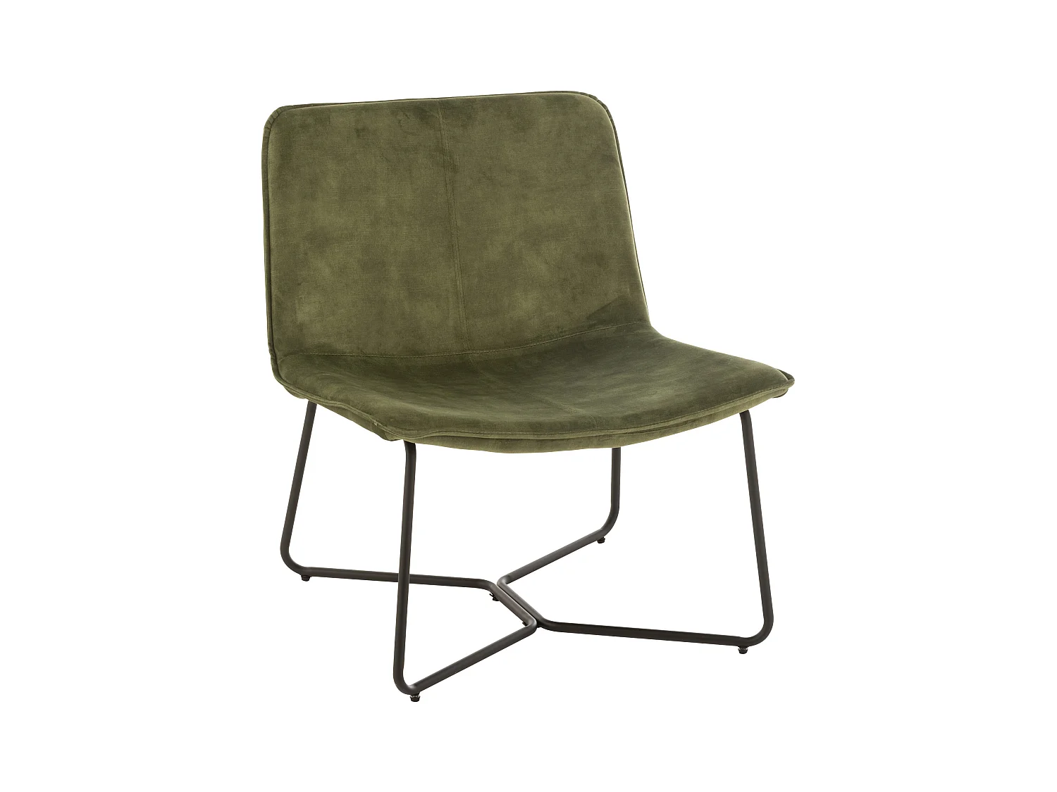 Fauteuil Lounge Design "Isabel" 76cm Vert
