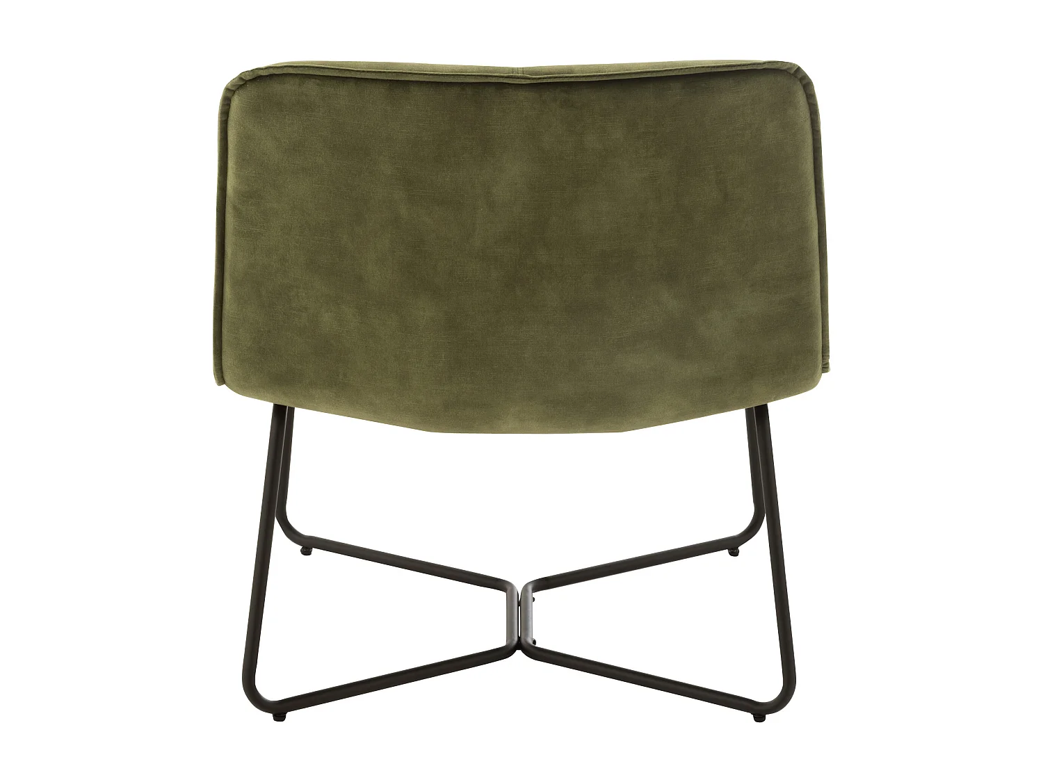 Sillón Livia de metal verde L 71 cm
