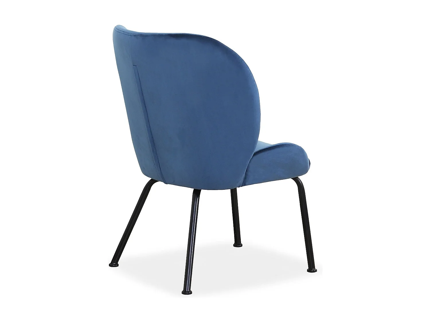 Fauteuil Coco Velours Bleu