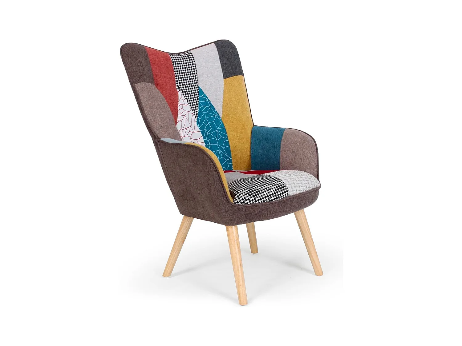 Fauteuil Design Patchwork "Artic" 100cm Multicolore