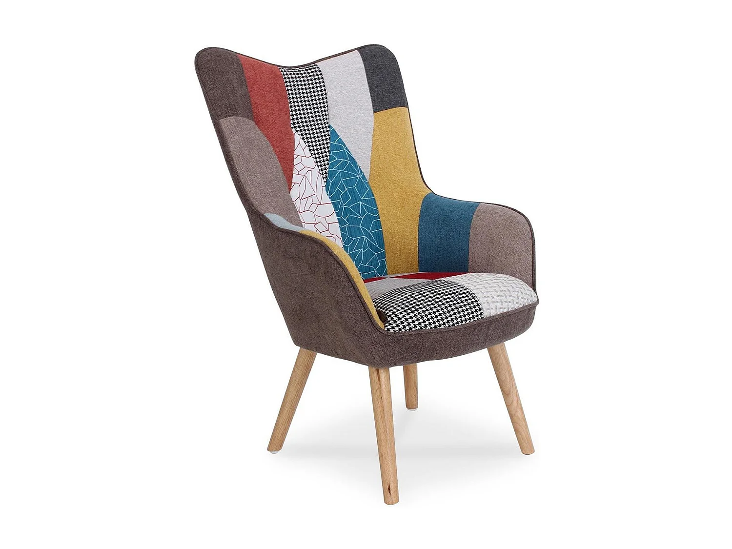 Fauteuil Design Patchwork "Artic" 100cm Multicolore