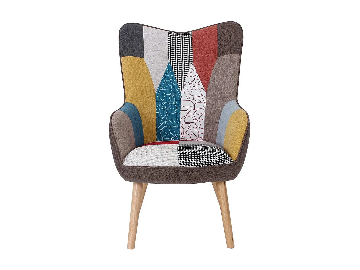 Fauteuil Design Patchwork "Artic" 100cm Multicolore