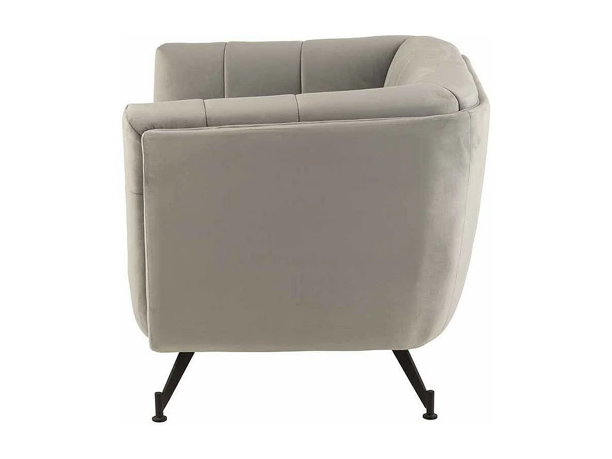 Fauteuil Lounge Design "Conforad" 95cm Gris Clair