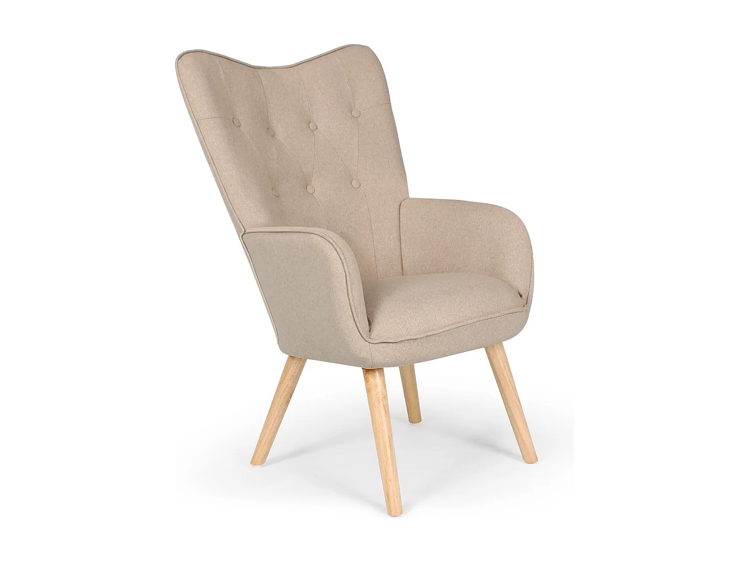 Fauteuil Scandinave "Aimee" 67cm Beige