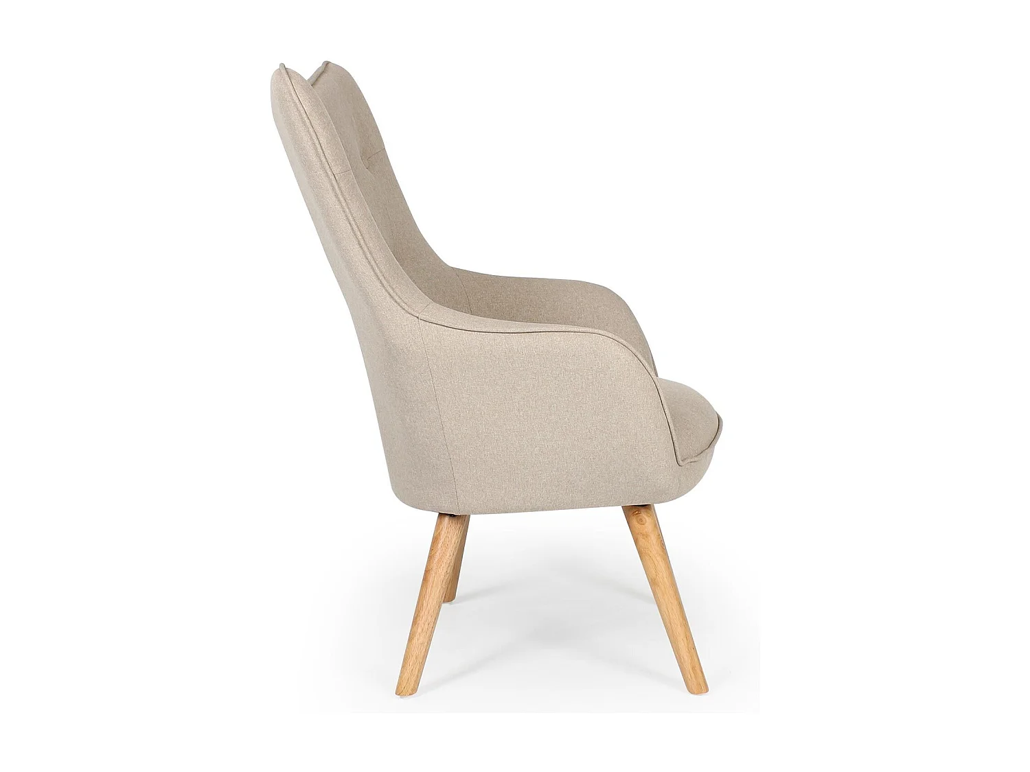 Fauteuil Scandinave "Aimee" 67cm Beige
