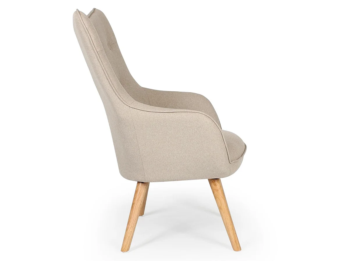 Skandinavischer Sessel "Aimee" Beige Bequem und Elegant